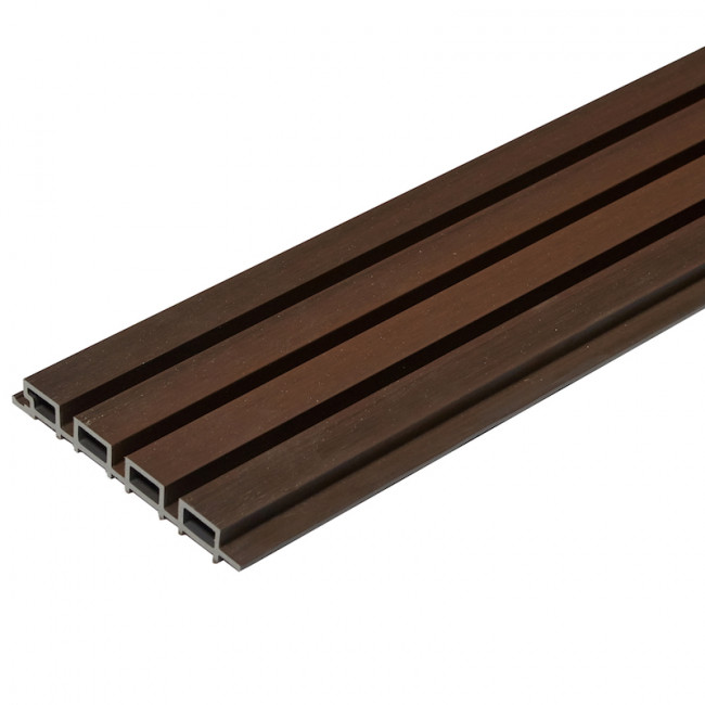Реечная панель Тимбертекс коэкструзия Темно-коричневый Реечная панель Тимбертекс коэкструзия Темно-коричневый